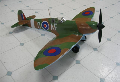 painted and complete spitfire electric conversion